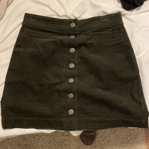 Aritzia Wilfred Free corduroy button up skirt
